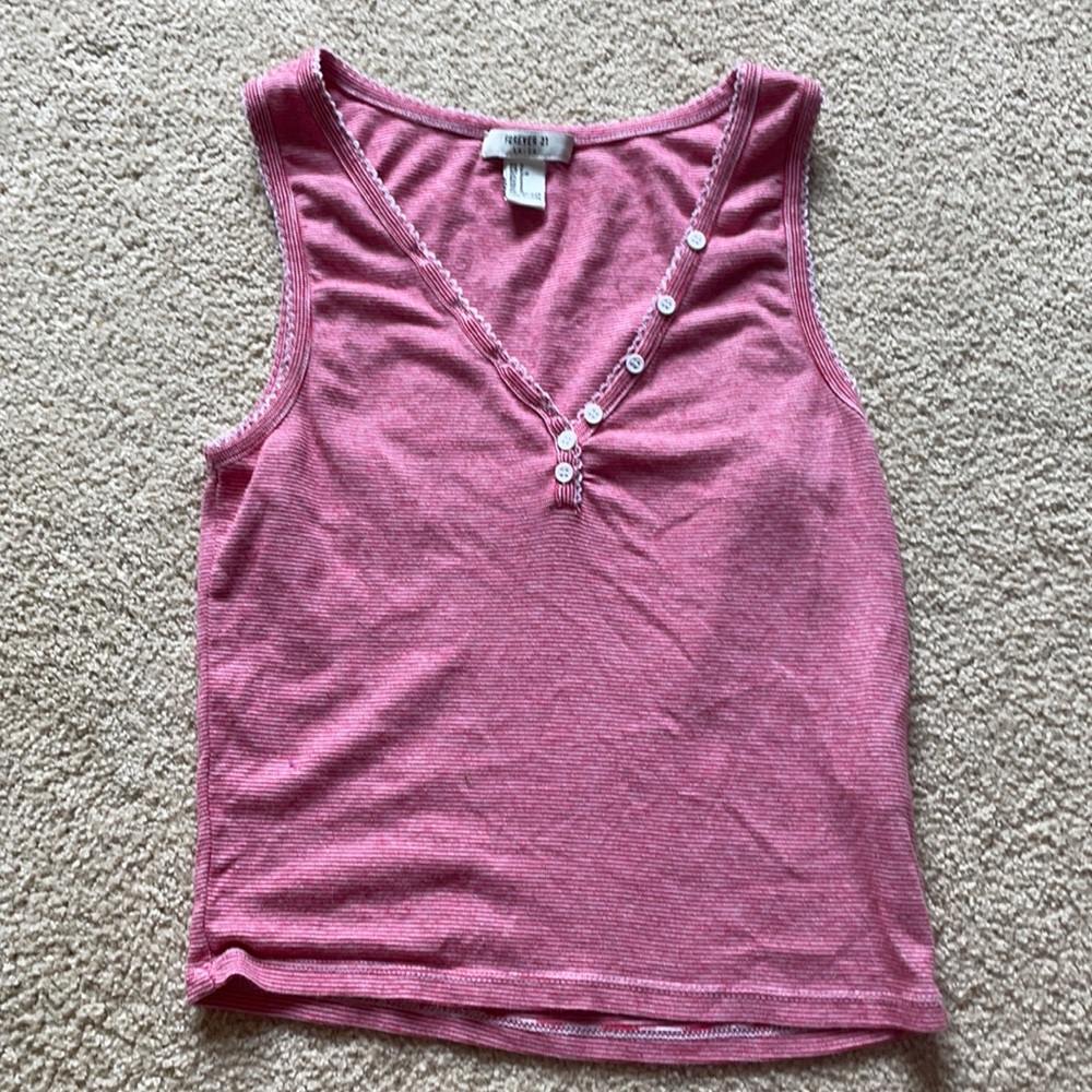 Red striped tank